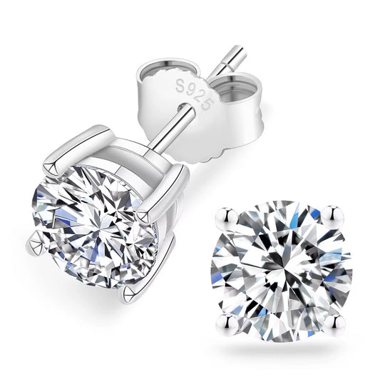 5mm Classic Moissanite Stud Earrings